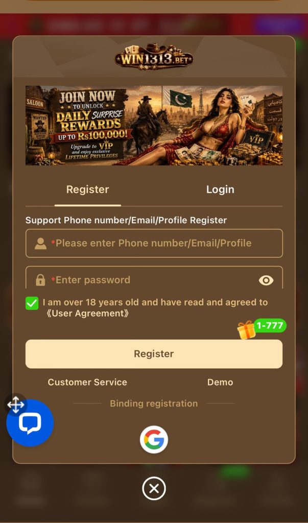 win1313bet game